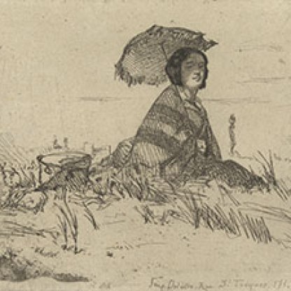 Image: James McNeill Whistler (1834-1903), En Plein Soleil, from ‘Twelve Etchings from Nature’