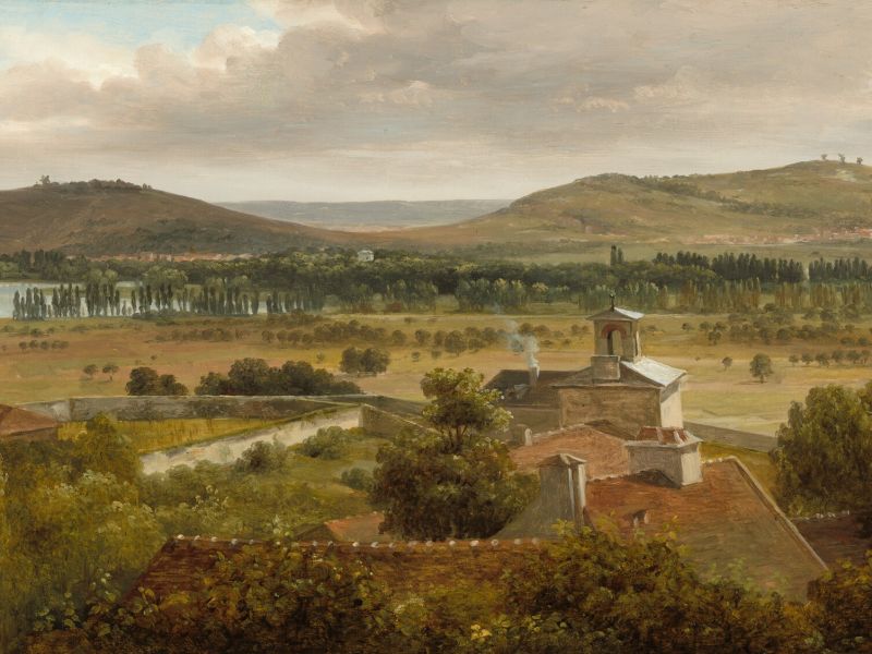 Highlight image for Théodore Rousseau Panoramic Landscape near the River Moselle